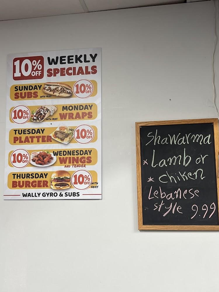 Wally's Gyros & Subs Menu image 1